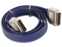 **CORDON VIDEO PERITEL - PERITEL, CROISE ET ENTIEREMENT CABLE, PLAT, HAUTE QUALITE, 0.5m