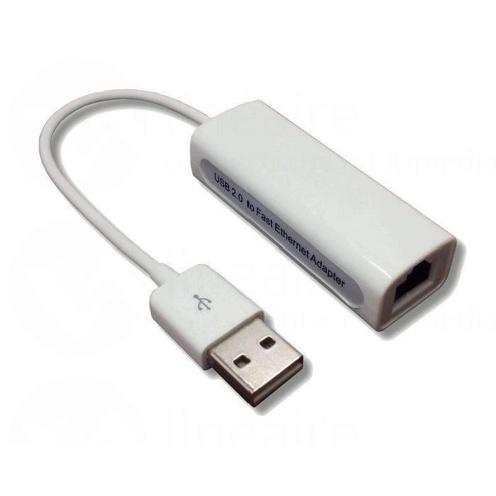 ADAPT.USB TYPE A MALE/RJ45 FEM.  USB TO ETHERNET***BLISTER***