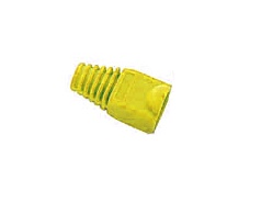 RJ45 MANCHON SOUPLE POUR FICHE MODULAIRE - JAUNE