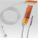 SONDE PT100 3FILS CLASSE B  A COLLER  ELEMENT DE MESURE A COUCHE  MINCE SOUS TEFLON SORTIE CABLE TEFLON TEFLON 2 M -50+250°