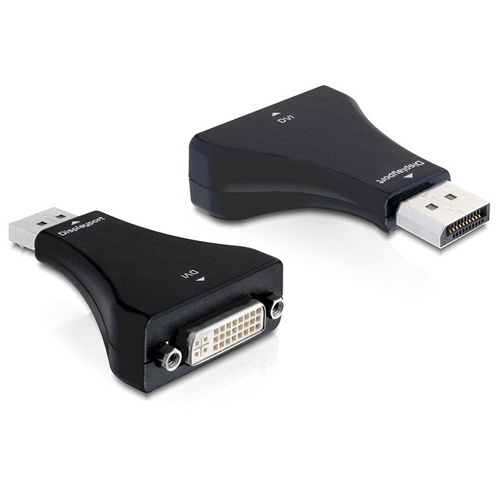 Adaptateur monobloc Displayport Mâle DVI-I Femelle