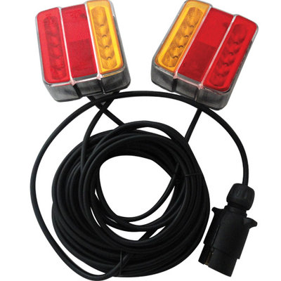 247 À MAG LED TRAILER LAMPS 7.5M+2.5M CABLE 7 BROCHES  