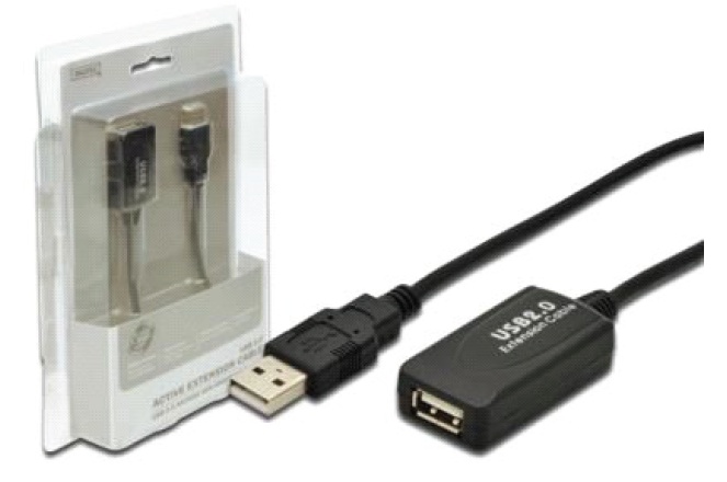 câble répéteur USB 2.0, USB A mâle / A femelle Longueur de 5 m 