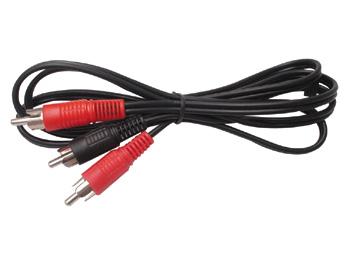  CORDON FICHE RCA MALE / 2 x RCA MALE / 1.2m