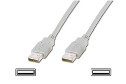 Câble de connexion USB 2.0 , type A, M/M, 1.0m, USB 2.0 conform, UL, bl