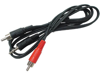  JACK 3.5mm MALE STEREO / 2 X FICHE MALE RCA / 10m