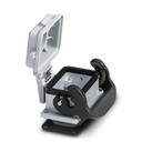  Embase HEAVYCONNEC B6, avec étrier longitudinal, hauteur 27 mm, avec couvercle