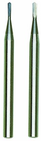  Forets-fraises en métal dur forme de lance 0,6 / 0,8 mm par 2