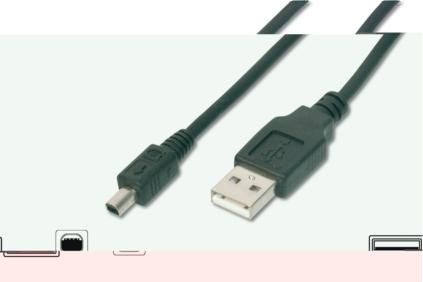  CABLE USB A MALE/MINI B MALE 3M