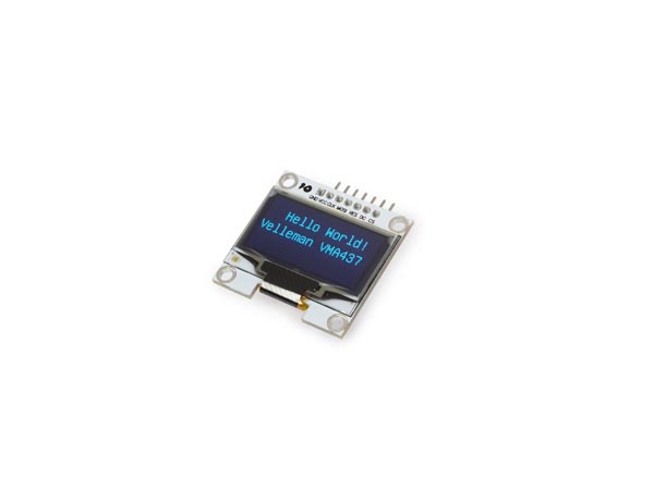  ÉCRAN OLED 1.3" POUR ARDUINO® (DRIVER SH1106, SPI) 