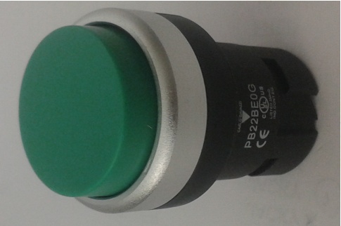  Bouton Poussoir momentané vert non affleurant