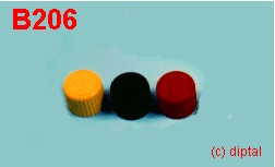  BOUTON PLASTIQUE 20X6 ROUGE