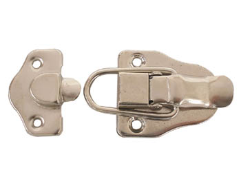  FERMETURE, BLANC METALLIQUE, 84 x 45mm