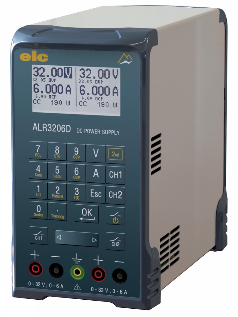 Alimentation programmable 2x 0 -32V ; 0 - 6A ; 390W