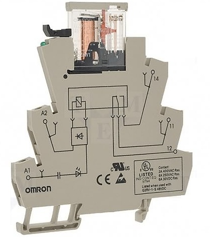 **OBS** REL BORNE 6MM REL SOCLE 6A RESS