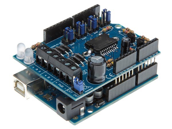 MOTOR &  POWER SHIELD POUR ARDUINO®