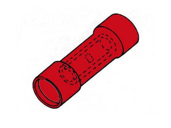 CEMA1R/100PCES  PROLONGATEUR FIL/FIL ROUGE