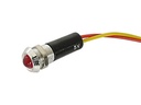 VOYANT LED ROUGE 24V - BOITIER CHROME