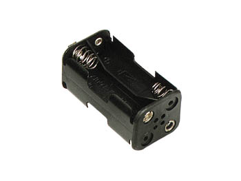 COUPLEUR DE 4 PILRES AA (LR6), AVEC CONTACTS A PRESSION