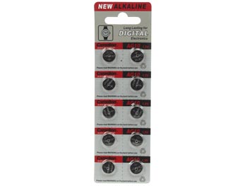 PILE BOUTON POUR MONTRE 1.5V-68mAh LR1130/AG10 (10 pcs/bl)