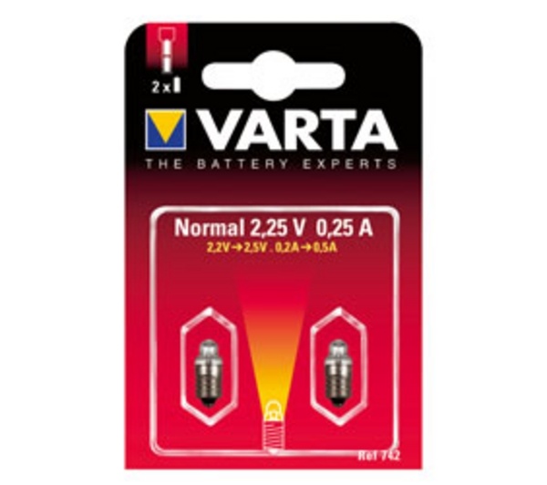 AMPOULE x2 Argon 2,25V 0,25A culot à vis