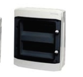 Coffret modulaire 2 rangée 12 modules 383*318*142mm à porte transparente