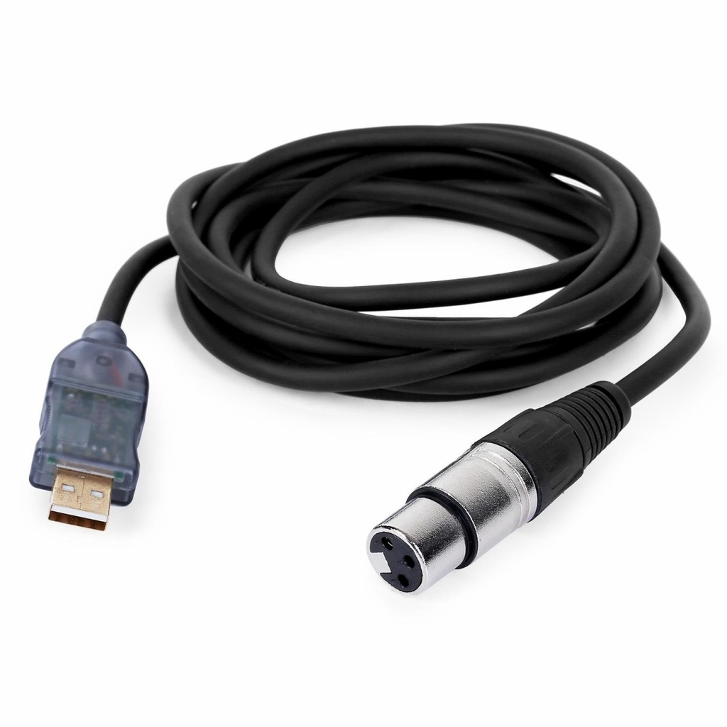  Câble convertisseur micro XLR USB 3m