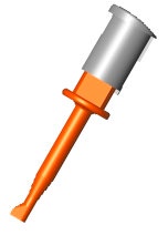 grippe-test miniature PROfessionnel raccord par soudure orange