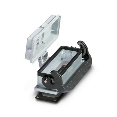 Embase HEAVYCONNEC B24, avec étrier longitudinal, hauteur 27 mm, avec couvercle