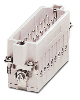 Isolant mâle HEAVYCONNEC, série A16, 16 pôles, raccordement vissé, numérotation 17-32