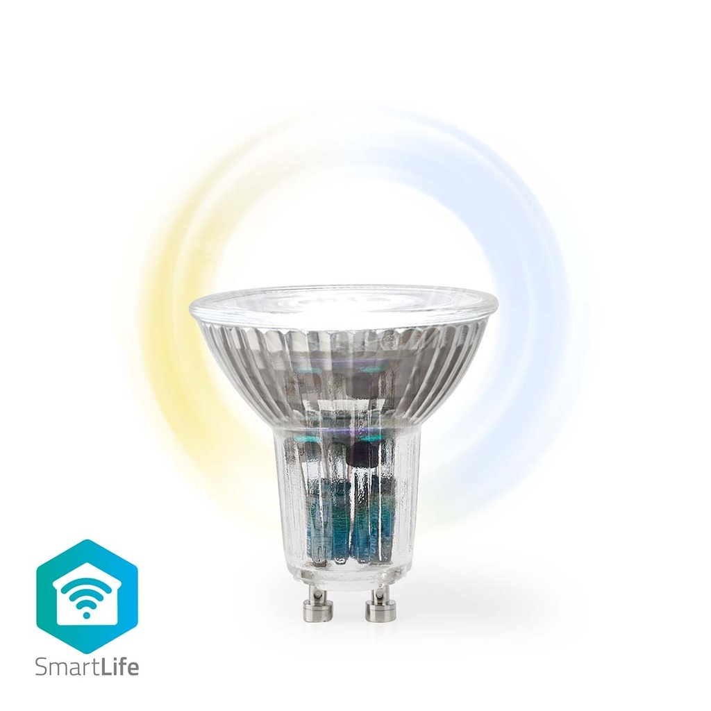 Spot LED SmartLife | Wi-Fi | GU10 | 345 lm | 5 W | Blanc chaud à frais | 2700 - 6500 K | Classe énergétique: G | Android / IOS 