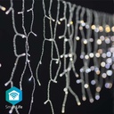 Lumières de Noël SmartLife | Stalactite | Wi-Fi | Blanc chaud à frais | 240 LED's | 5.00 m | Android / IOS