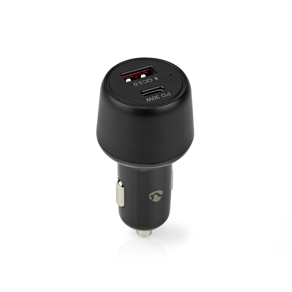 Chargeur de voiture | 48 W | 2x 3.0 A | Nombre de sorties: 2 | Type de port: USB-A / USB-C | | Sélection Automatique de la Tens