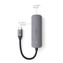 Hub USB | 1x USB-C | 4x USB A Female | 4-Port port(s) | USB 3.2 Gen 1 | Alimenté par port USB | 5 Gbps