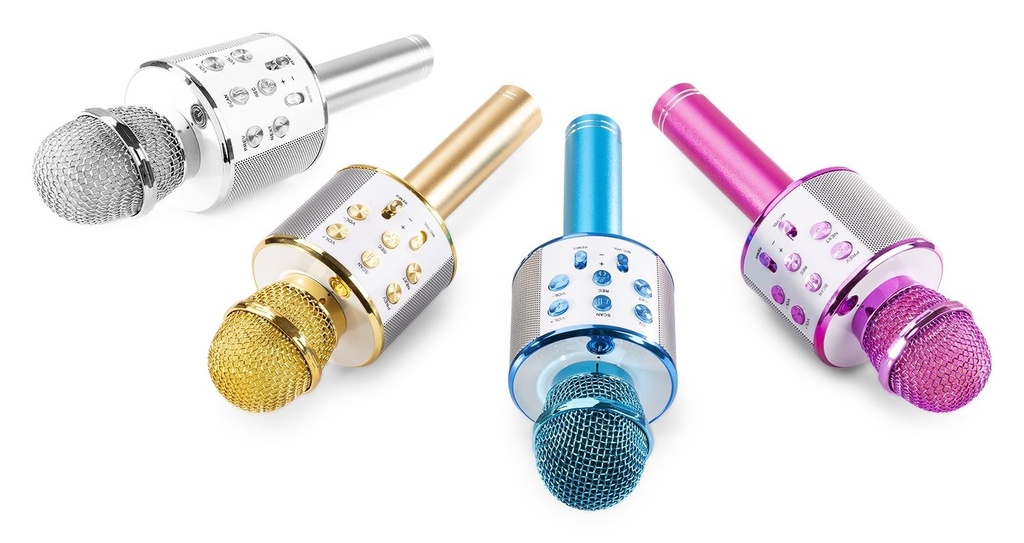 KM01S Karaoke Microph. BT/MP3 Silver