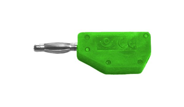 fiche mâle d.2 à reprise AR verte