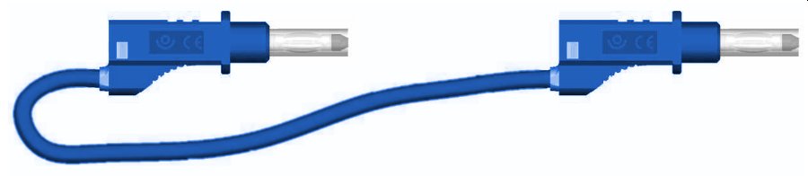 cordon sécu d4 rép. AR PVC 0.75mm² Lg200cm bleu