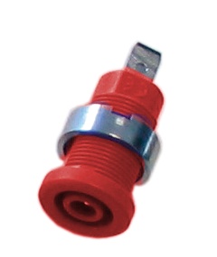 douille sécu rac. Faston 4.8 v. industrie rouge