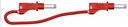 cordon sécu. d4 rep.AR PVC 0.75mm² Lg 100cm rouge