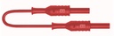 C.prolongateur F-F sécu.d4 PVC 1.5mm² Lg25cm rouge
