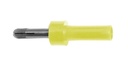 adaptateur de sécurité étroit jaune