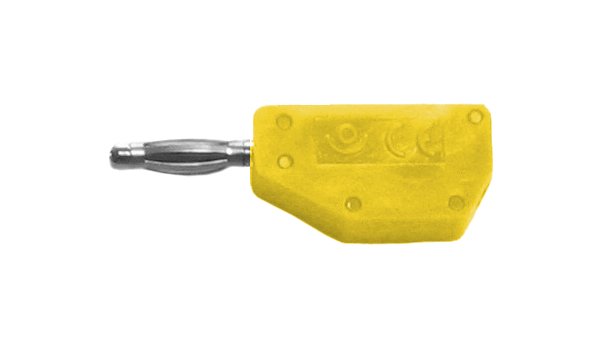 fiche mâle d.2 à reprise AR jaune