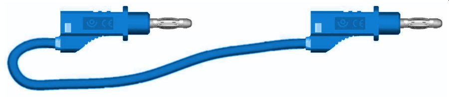 c. lab rep.AR d4 Sili 0.75mm² Lg 100 cm bleu