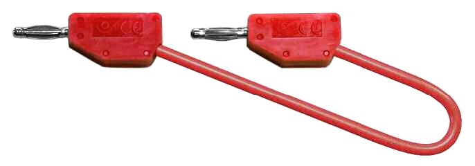 cordon lab rep.AR d.2 PVC 0.40mm² Lg 100 cm rouge