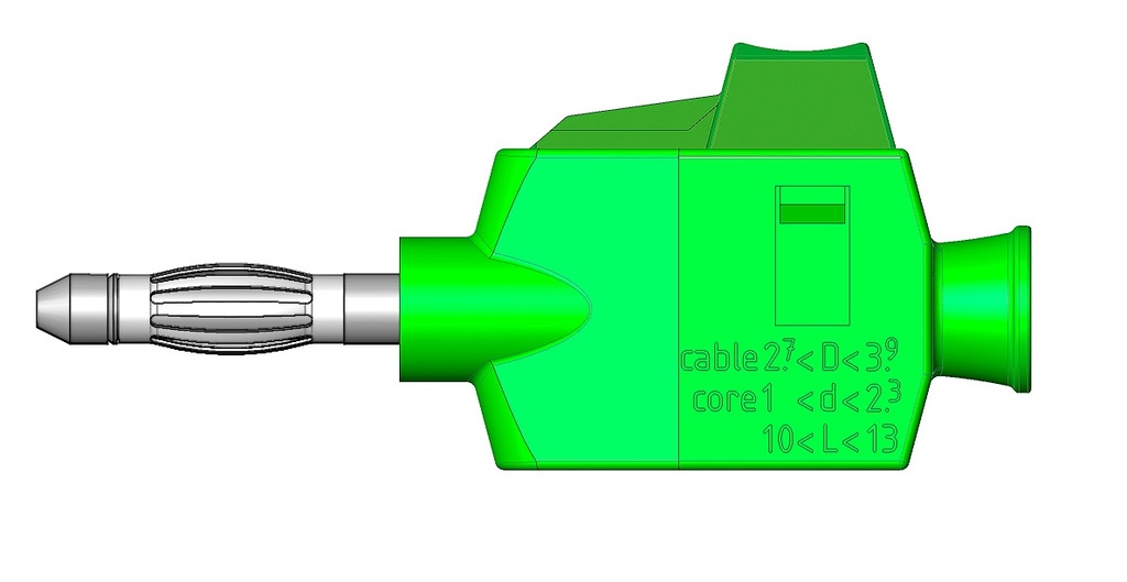 fiche mâle d.4 raccord rapide bleue