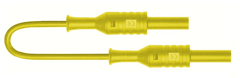 C.prolongateur F-F sécu.d4 PVC 1.5mm² Lg50cm jaune