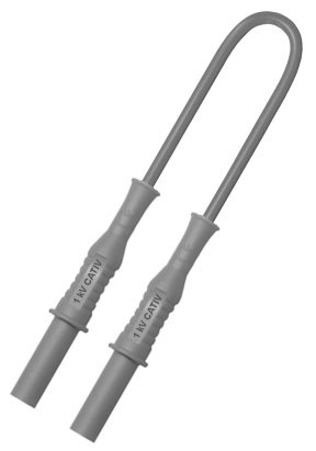 c.4 sécu IEC droit PVC 0.75mm² Lg 100 cm noir