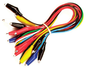 kit 8 cordons 2 mini pinces croco