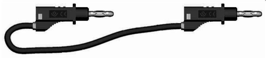 cordon lab. rep. AR d4 Sili 2.5mm² Lg 100 cm noir