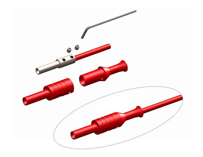 fiche femelle sécurité d4 blanche